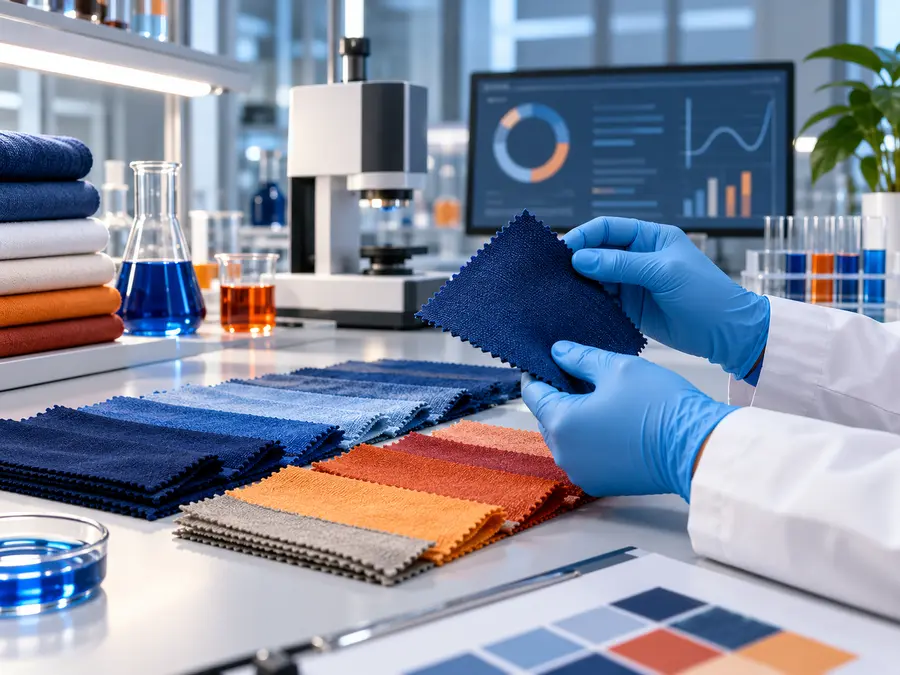 Control de calidad de muestras textiles en laboratorio